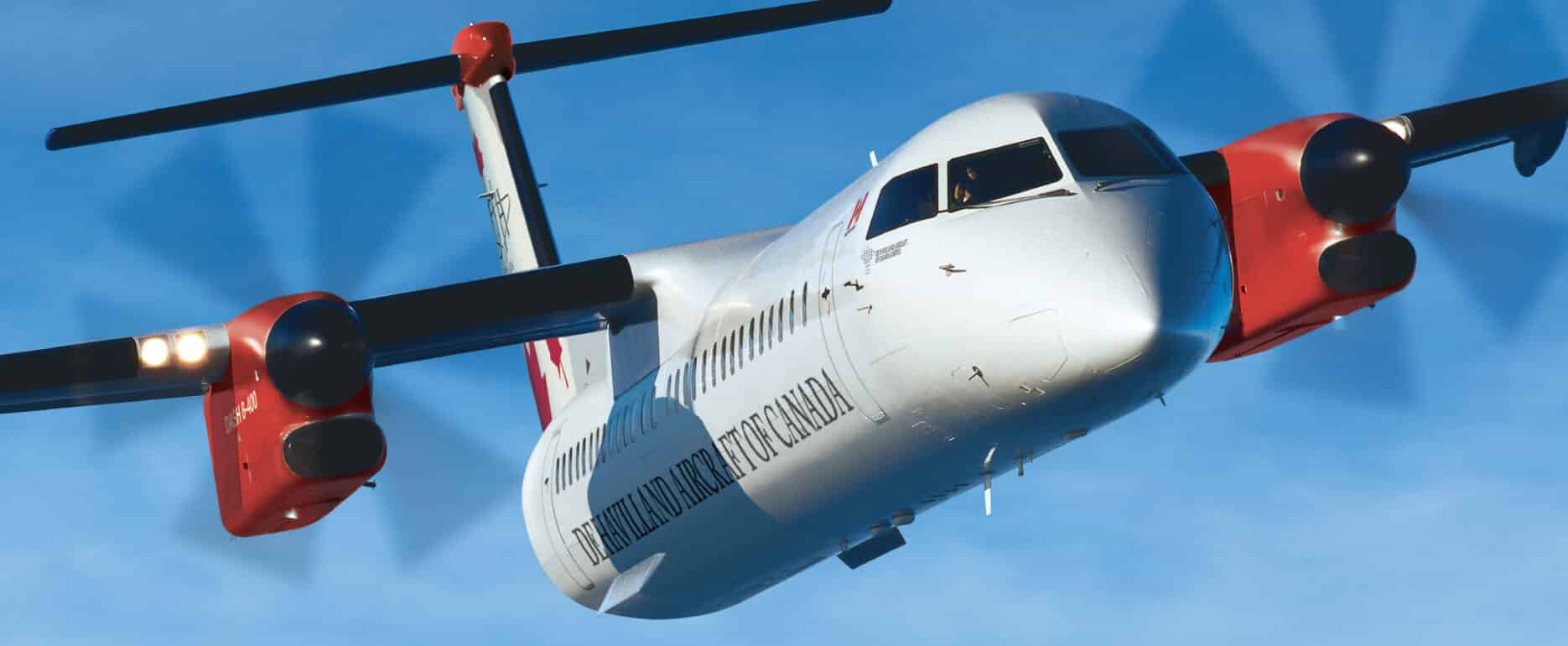DHC Dash 8-400 aircraft in flight