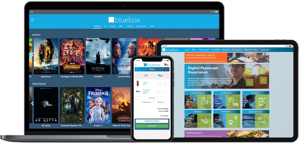 Blueview digital passenger experience platform (source: Bluebox Aviation Systems)
